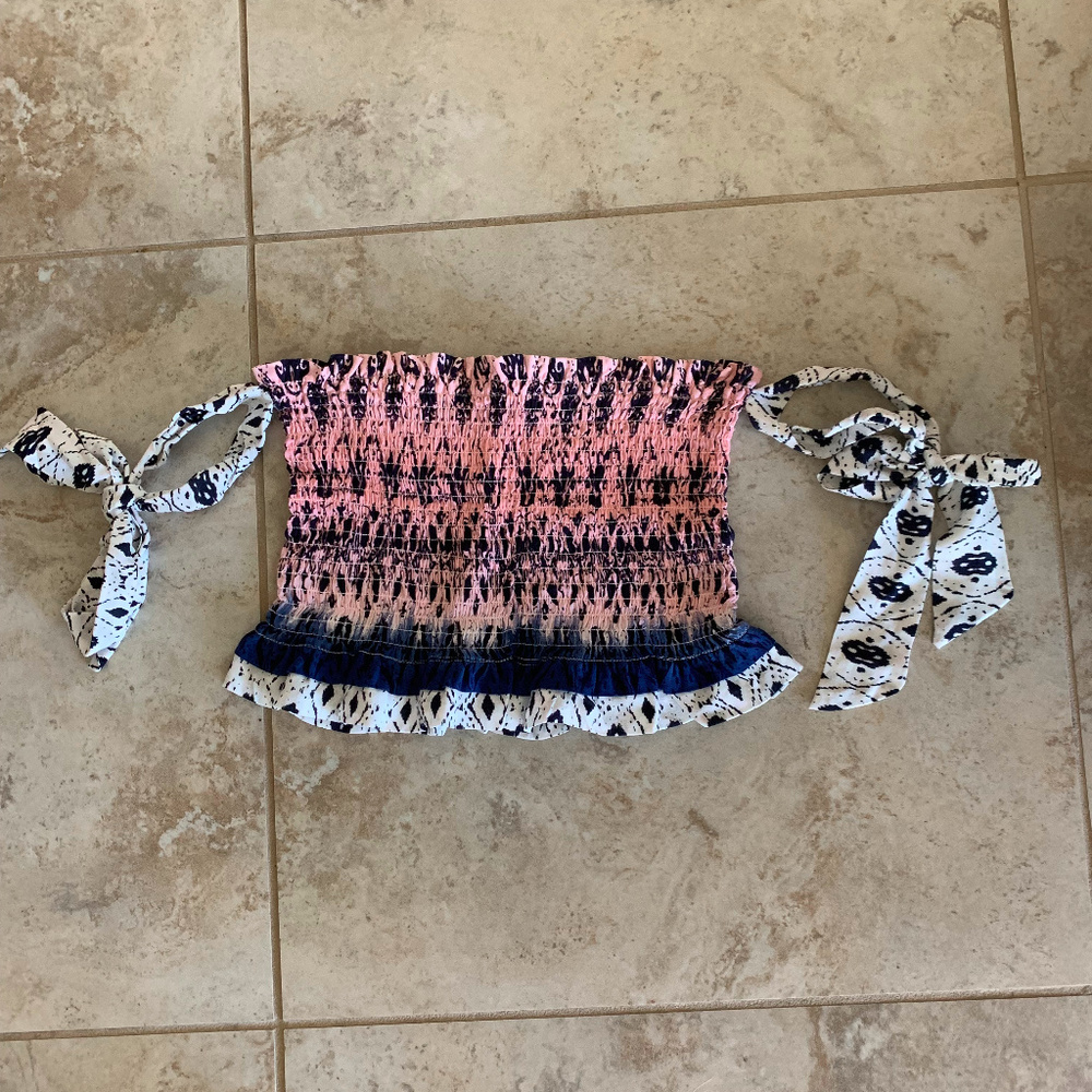 Ocean Drive Ruched Crop Top